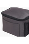 Solid Lunch Bag with Zip Closure and Strap - 5
