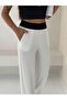 Women's Seersucker Waist Gucci Elastic Wide Leg Summer Pants - 4