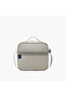 Solid Lunch Bag with Adjustable Strap and Zip Closure - 3