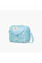Floral Print Lunch Bag with Zip Closure - 2