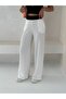 Women's Seersucker Waist Gucci Elastic Wide Leg Summer Pants - 5