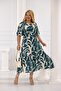 Plus Size Elastic Waist Skirt Pleated Dress