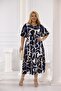 Plus Size Elastic Waist Skirt Pleated Dress