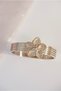 Stainless Steel Flower Detailed Handcuff Bracelet - 5