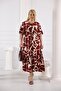 Plus Size Elastic Waist Skirt Pleated Dress - 2