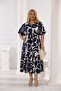 Plus Size Elastic Waist Skirt Pleated Dress - 8