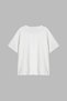 No Fake Love Printed Relaxed Fit White Women's Tshirt - 2