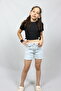 Girl Jeans Shorts Denim Jeans Fabric - 4