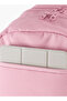 Girls Logo Embossed School Backpack with Adjustable Shoulder Straps and Zip Closure - 5