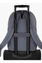 Logo Print School Backpack with Adjustable Straps and Zip Closure - 38x19x43 cm - 7