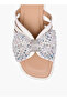 Girls Embellished Bow Accent Slip-On Flat Sandals - 4