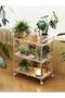 3-tier Foldable Rack With Board Metal Wheels - 5