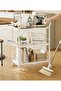 3-tier Foldable Rack With Board Metal Wheels - 3
