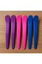 6Pcs Mixed Color Hair Clips Hairdresser Blow Dry Bun Clamp Buckle - 3