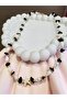 Obsidian Stone with Sea Star and Shell Necklace – Natural and Elegant Handmade - 2