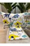 Patterned Single 100% Cotton Elasticless Sheet and Pillowcase Set - 5
