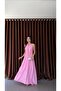 Pink Dress with Back Gold Detail