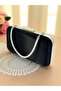 Black Color Glittery Satin Women's Evening Dress Bag - 3