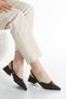 Cindy Series Pointed Toe Short Block Heeled Women's Shoes - 4