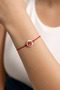 Cute Teddy Bear Red Rope Bracelet
