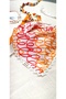 Betty Bands Red Patterned Vintage Bandana – Lace Detail - 2