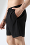 Black Men's Sports Lycra Shorts - 4
