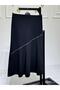 Women's Stone Detailed Crepe Fabric Fish Skirt - 4
