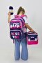 Miss You 3-Piece School Bag Set Backpack Lunchbox Pen Holder Primary School Plush Toy - 3