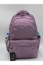 Plain Satin Fabric Backpack Waterproof School Backpack Tiny 34100 - 3
