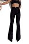 Zakutu Black Colorfast Lycra High Waist Spanish Leg Jeans