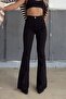 Walker Black Fadeless Lycra High Waist Spanish Leg Jeans