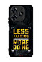 Tecno Spark 10 Pro 4G Protective Case Cover Less Talking More Doing
