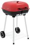 Portable Charcoal Grill with Wheels and Adjustable Vents on Lid for Picnic, BBQ Smoker with Bottom S