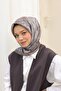 وشاح لامع منقوش - 8647 - مينك داكن - 4