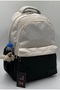 Plain Satin Fabric Backpack Waterproof School Backpack Tiny 34100