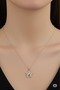 Steel Chain Silver Color Zircon Stone Design Gold Color Star Necklace - 3