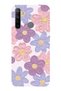 Realme 5I - 6I - C3 Compatible Colorful Daisies Watercolor Transparent Silicone Case
