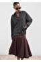 Oversize draped shirt