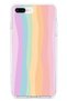 iPhone 7 Plus / 8 Plus Compatible Rainbow Colorful Transparent Silicone Case