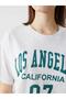Xside Crew Neck Los Angeles Printed Women's T-Shirt (S5) - 3