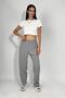 Women's Elastic Waist Ayrobin Tracksuit Pants Gray