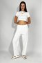 Women's Elastic Waist Ayrobin Tracksuit Trousers Ecru - 3