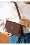Justpolo Women's Stone Navy Blue Two Straps Shoulder and Crossbody Bag - 7