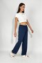 Women's Elastic Waist Ayrobin Tracksuit Trousers Navy Blue - 6