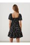 Lcwaikiki Classic Floral Gathered Women's Dress (S5) - 4