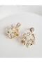 Evening Dress Crystal Flower Earrings 5 cm - 4