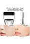 2Pcs Flat Foundation Brush - Silver & Silver - 3