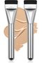 2Pcs Flat Foundation Brush - Silver & Silver