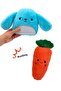 Plush Dog Toy Set 2 Pcs - Plush Rabbit and Plush Carrot Sounding Dog Toys