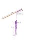 Lilac Cat Playing Fishing Rod - Octopus Fishing Rod Hand Knitted - 2